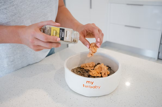 Fussy Dog? Sprinkle a Little Love to Add Excitement at Mealtime.