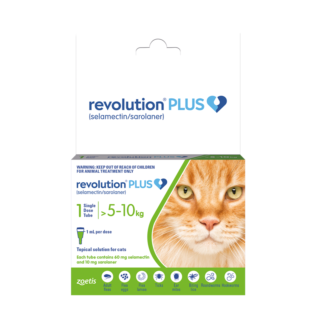 Flea & Worm - Revolution Plus 5-10kg Cat